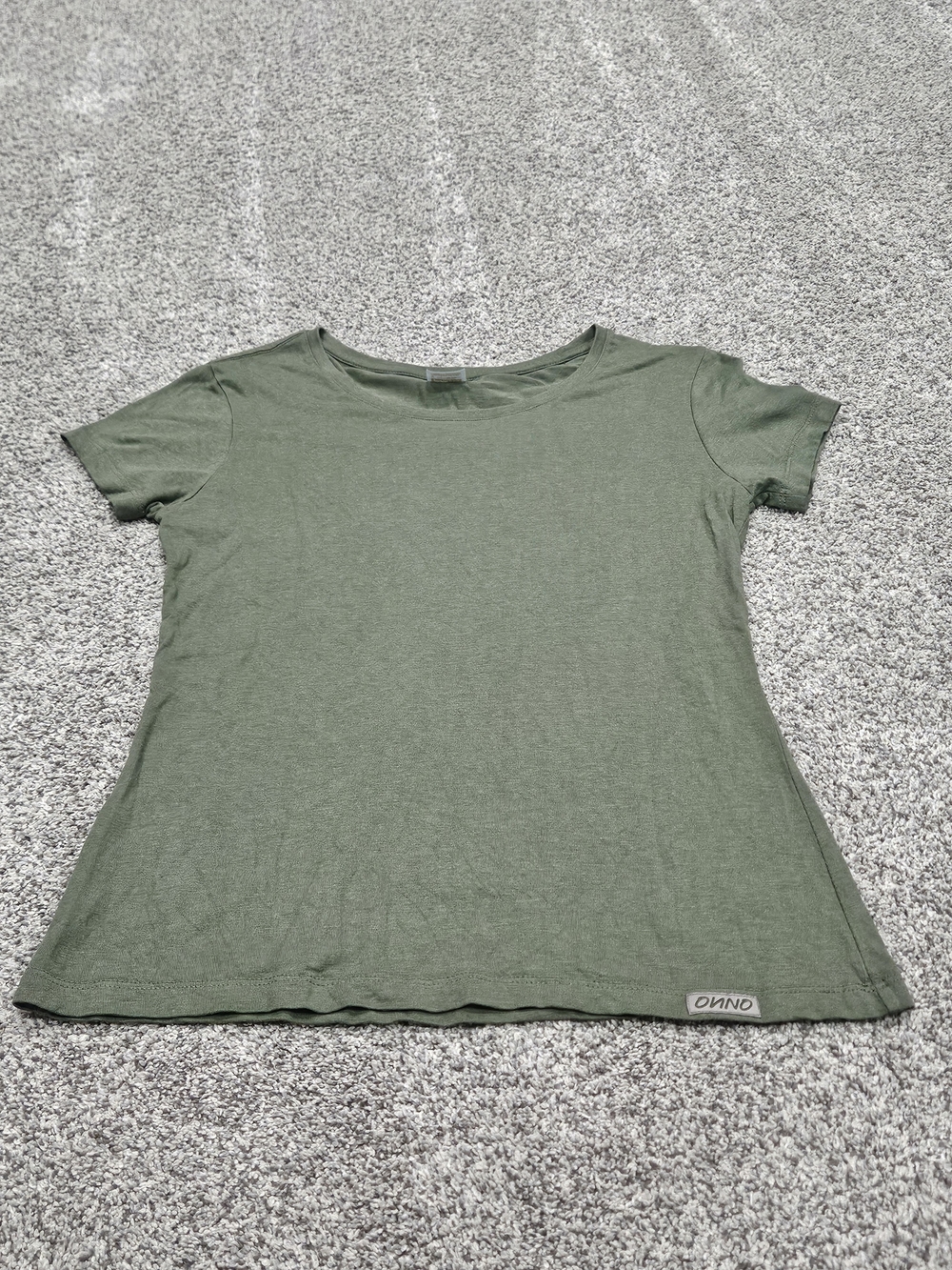 Essential Scoop Neck Short Sleeve Tee — Olive Green